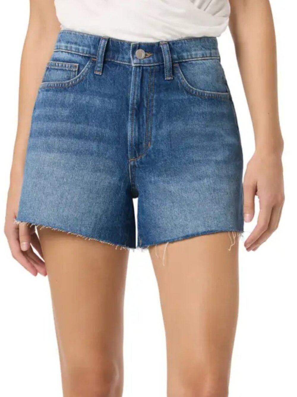 Joes Jeans relaxed denim cut-off shorts Dixie blue jean frayed high rise new 25